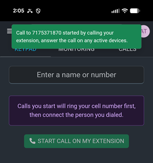 Call Sending